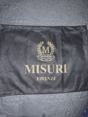 MISURI FIRENZE Large Black Gold Luxury Dust Bag 19" x 14"